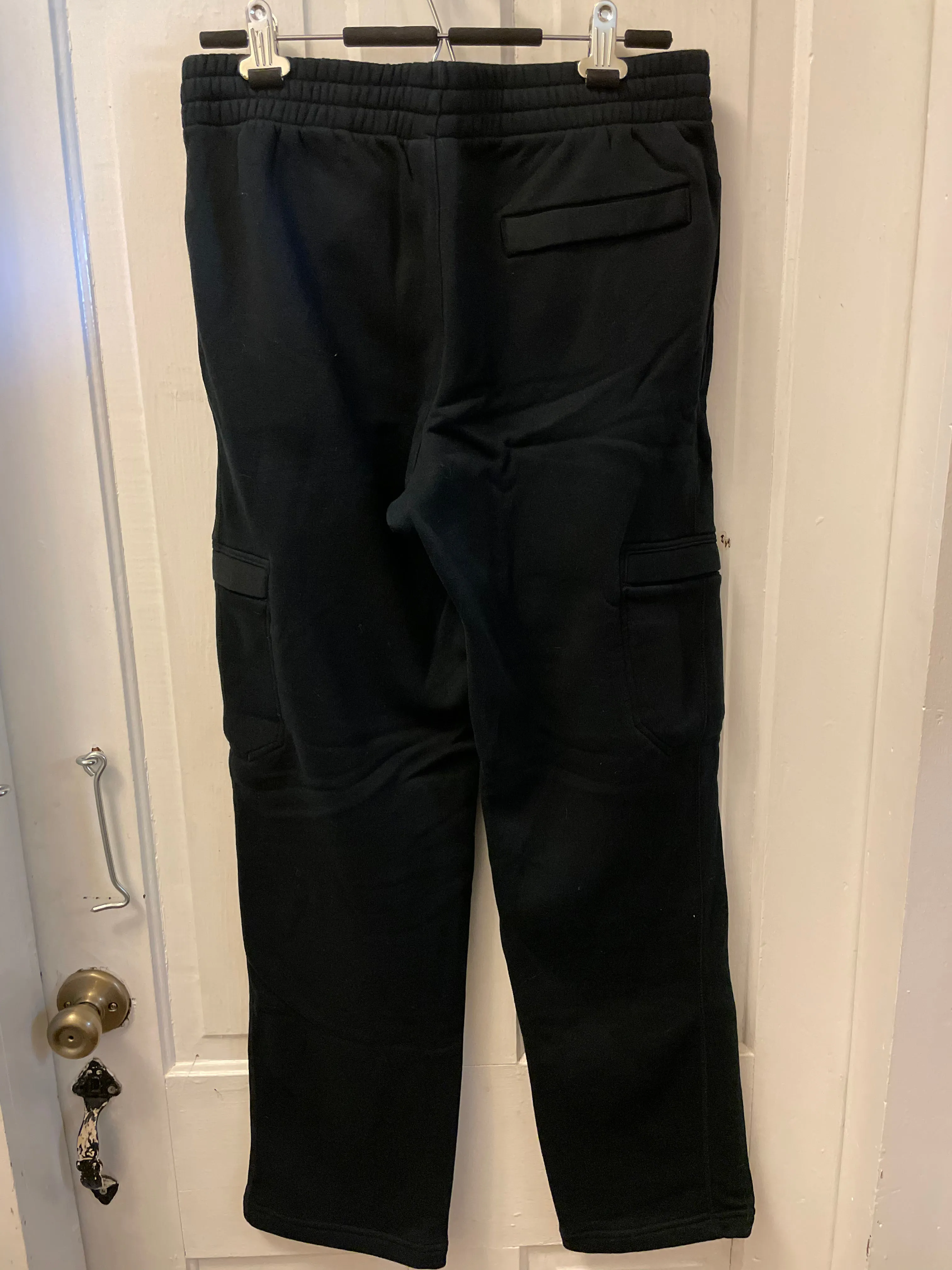 € Mens Medium NIKE Black Joggers Sweatpants Basketball Warm Up Pants Activeware Pockets