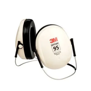 3M PELTOR H6B/V Optime 95 Earmuffs, behind-the-head (NRR: 21  21 dB. CSA Class). Each