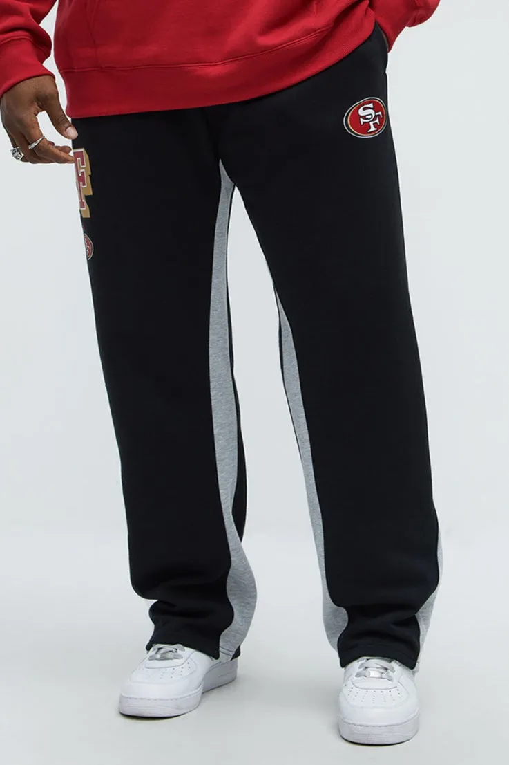 49ers Bold Flare Sweatpants - Black