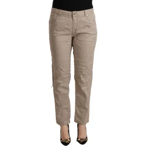 Acht Beige Mid Waist Tapered Pants