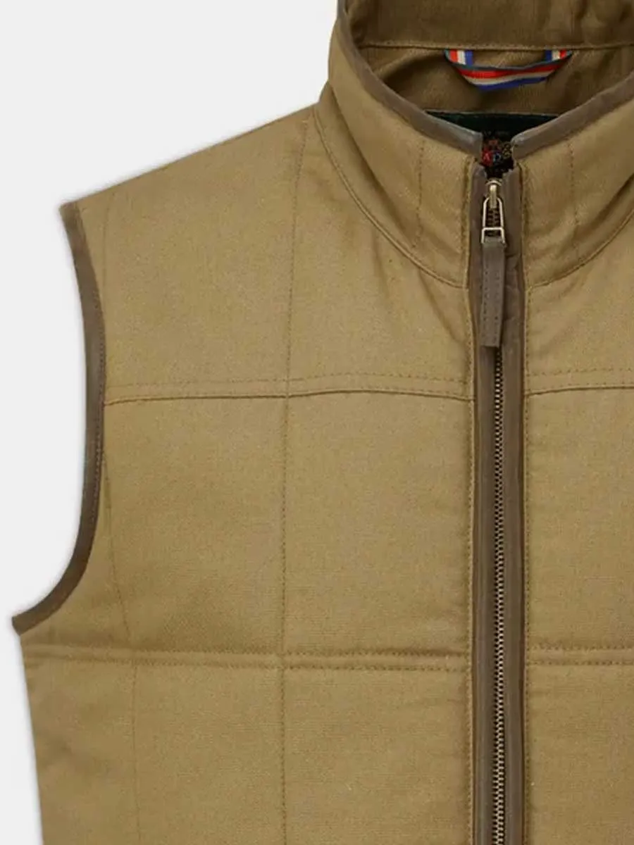 ALAN PAINE Kexby Mens Gilet - Tan