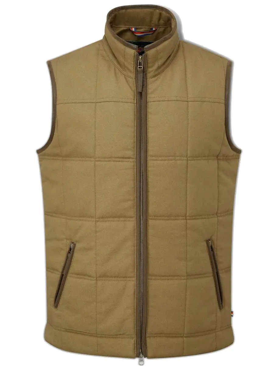 ALAN PAINE Kexby Mens Gilet - Tan