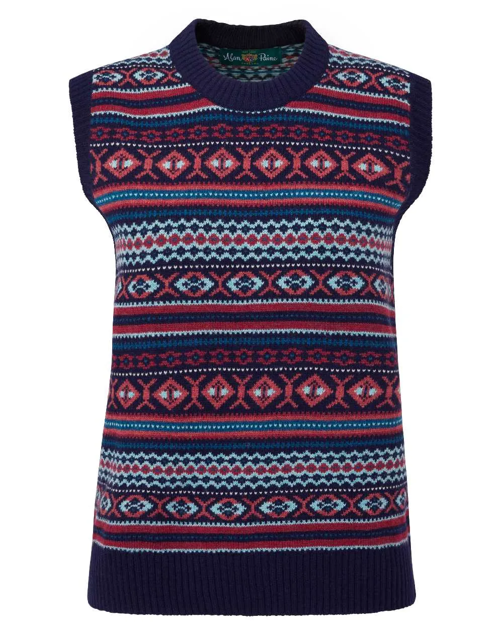 Alan Paine Ladies Amelia Fair Isle Crew Neck Jumper