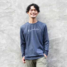 All you need is Run Long-sleeve Tee (Navy)