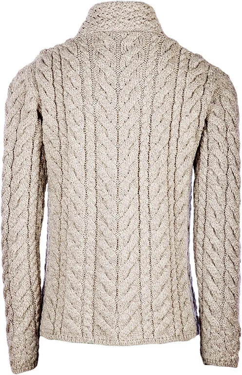 Aran Woollen Mills - B840 | damestrui merinowol met knopen