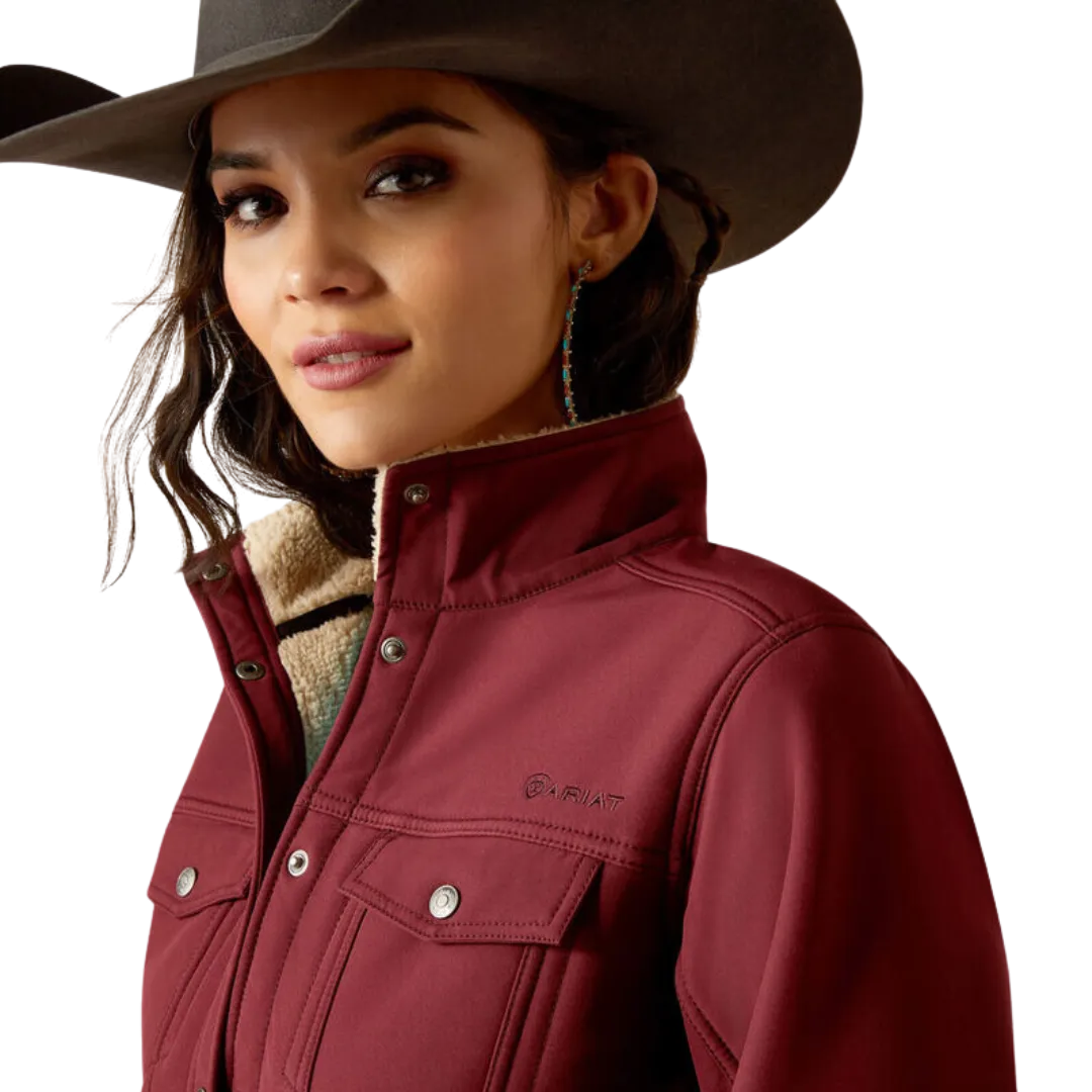 Ariat Women's Berber Back Softshell Tawny Port Jacket