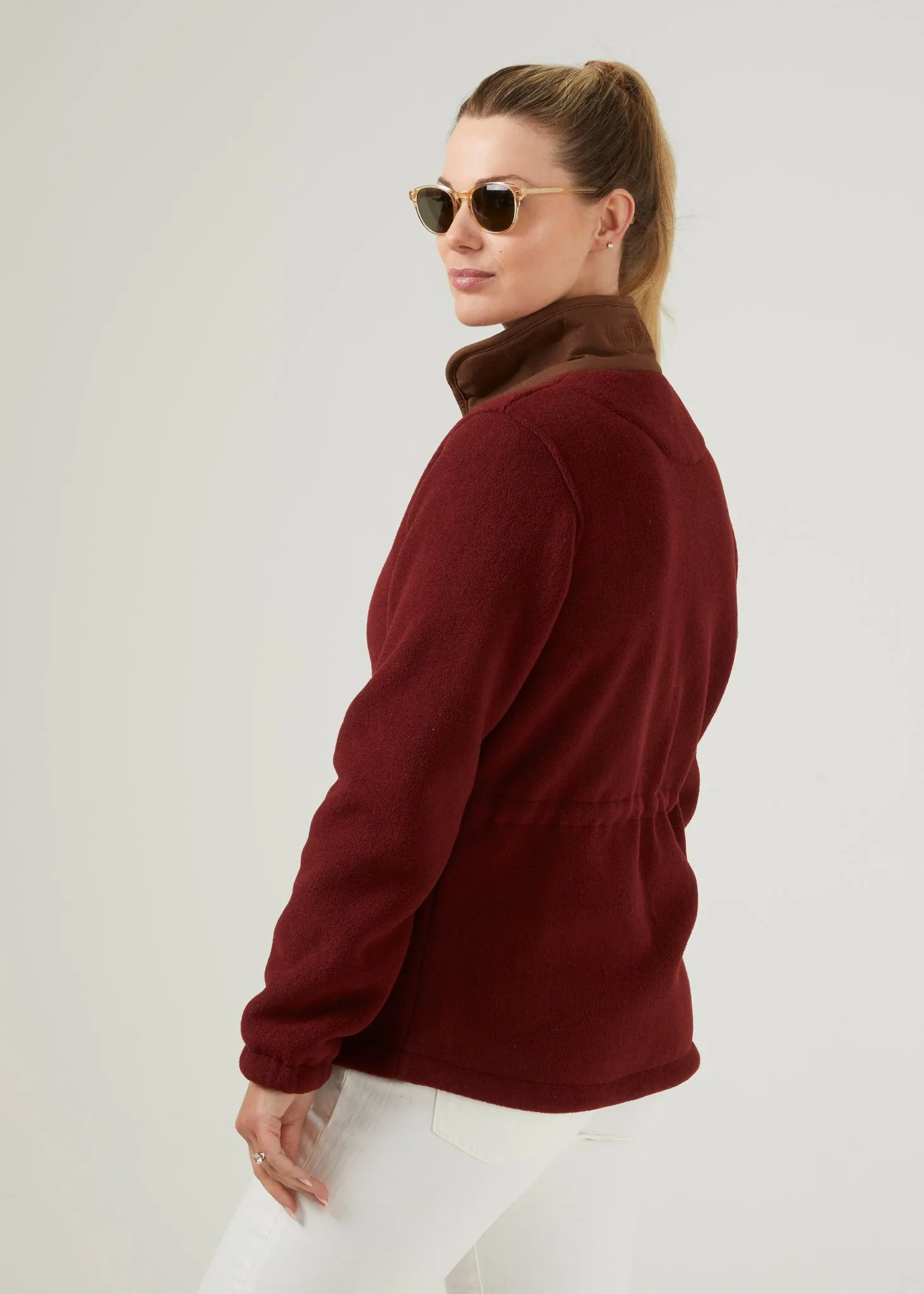 Aylsham Ladies Fleece Jacket In Bloodstone - Regular Fit