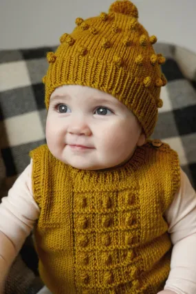 Baby Cakes Avis Vest & Hat Bc125 8ply/DK 0-18 months Knitting Pattern