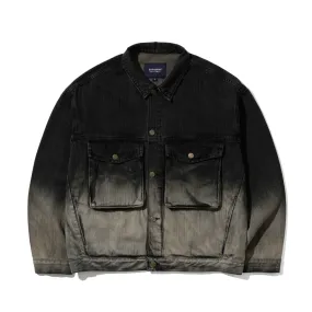 BIG CARGO LOOSEFIT DENIM JACKET VINTAGE BLACK