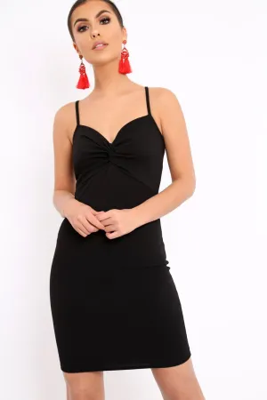 Black Bodycon Dress - Alizae