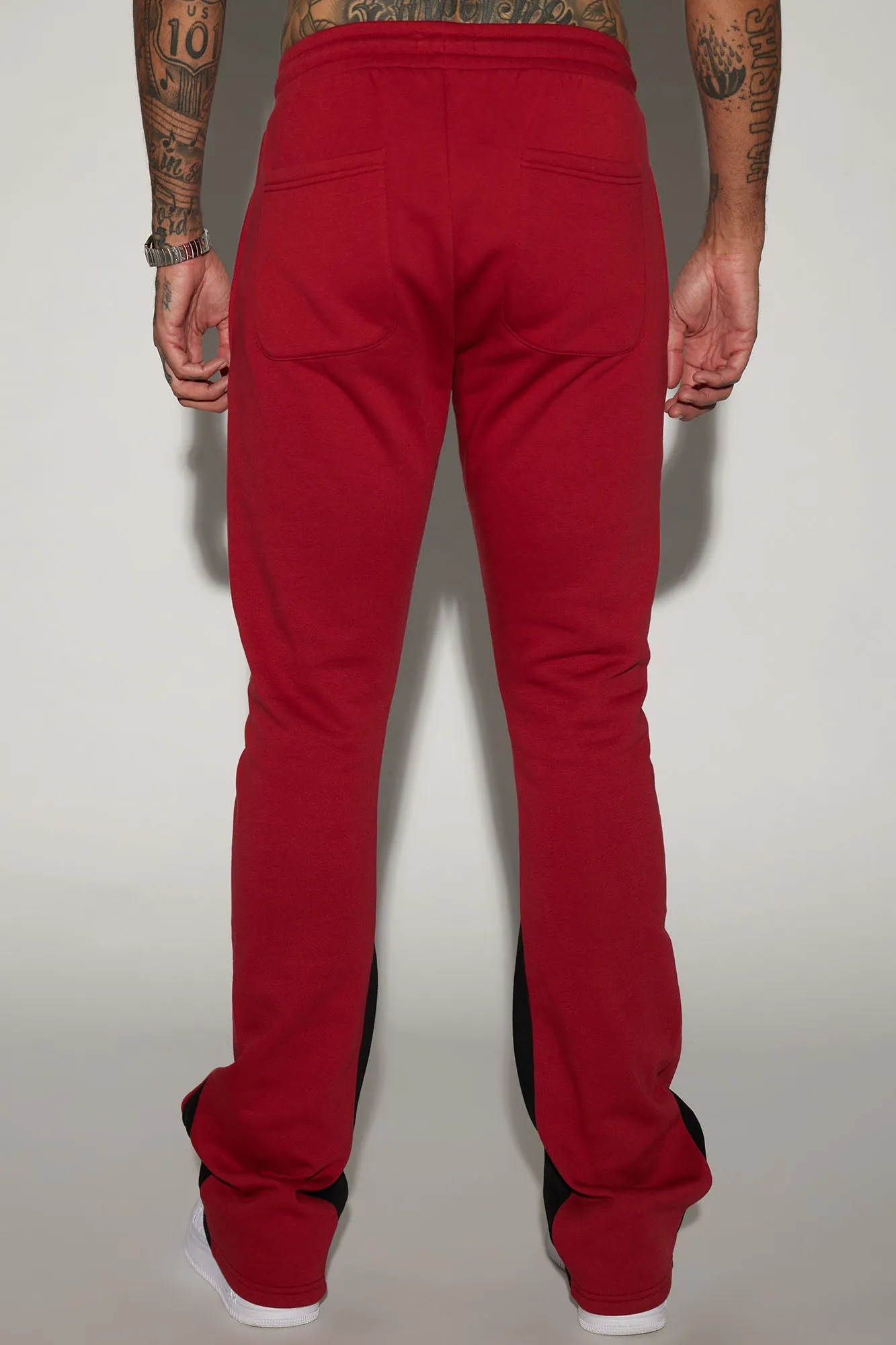 Blessed Love Flared Sweatpants - Red