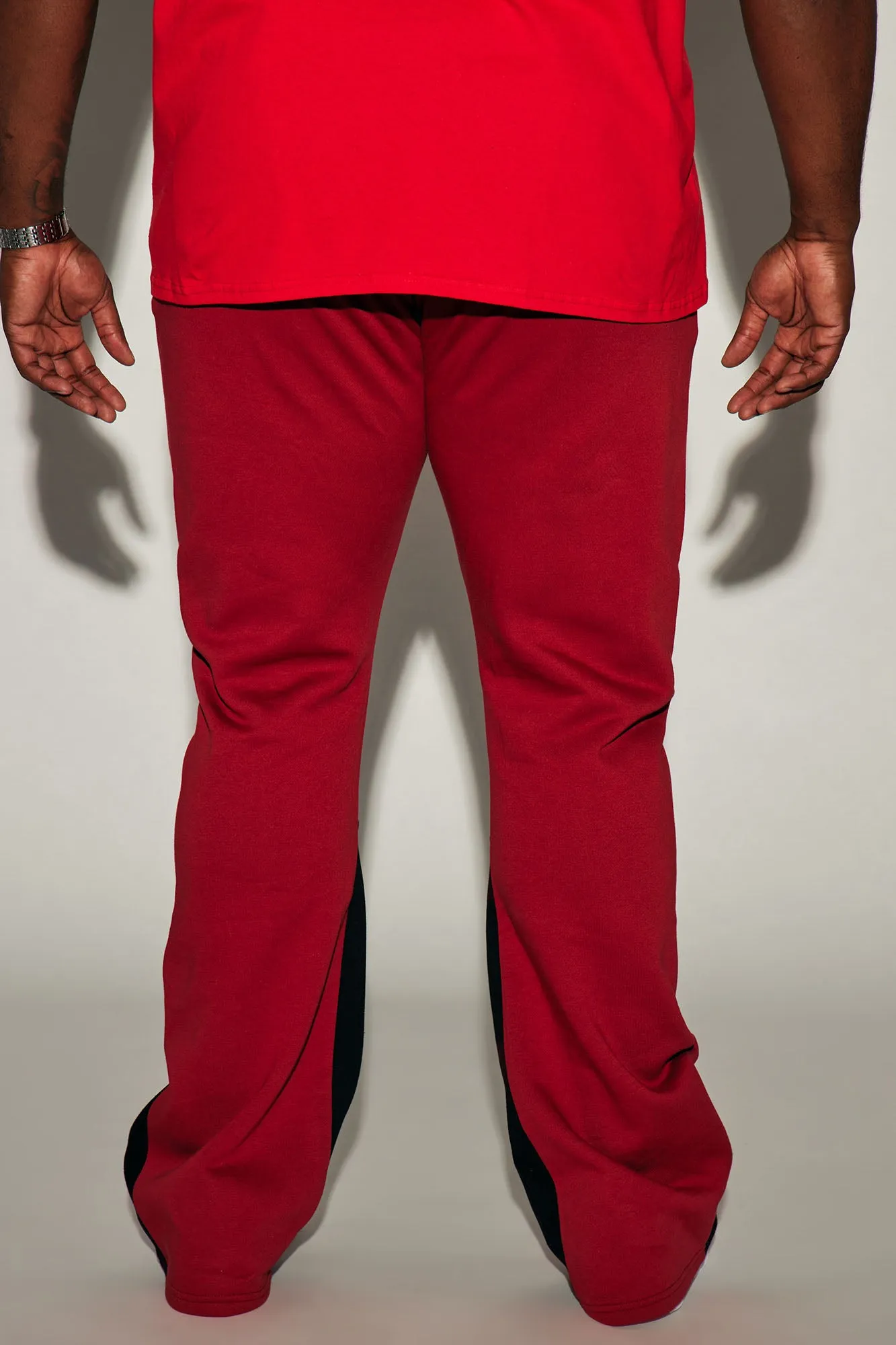 Blessed Love Flared Sweatpants - Red