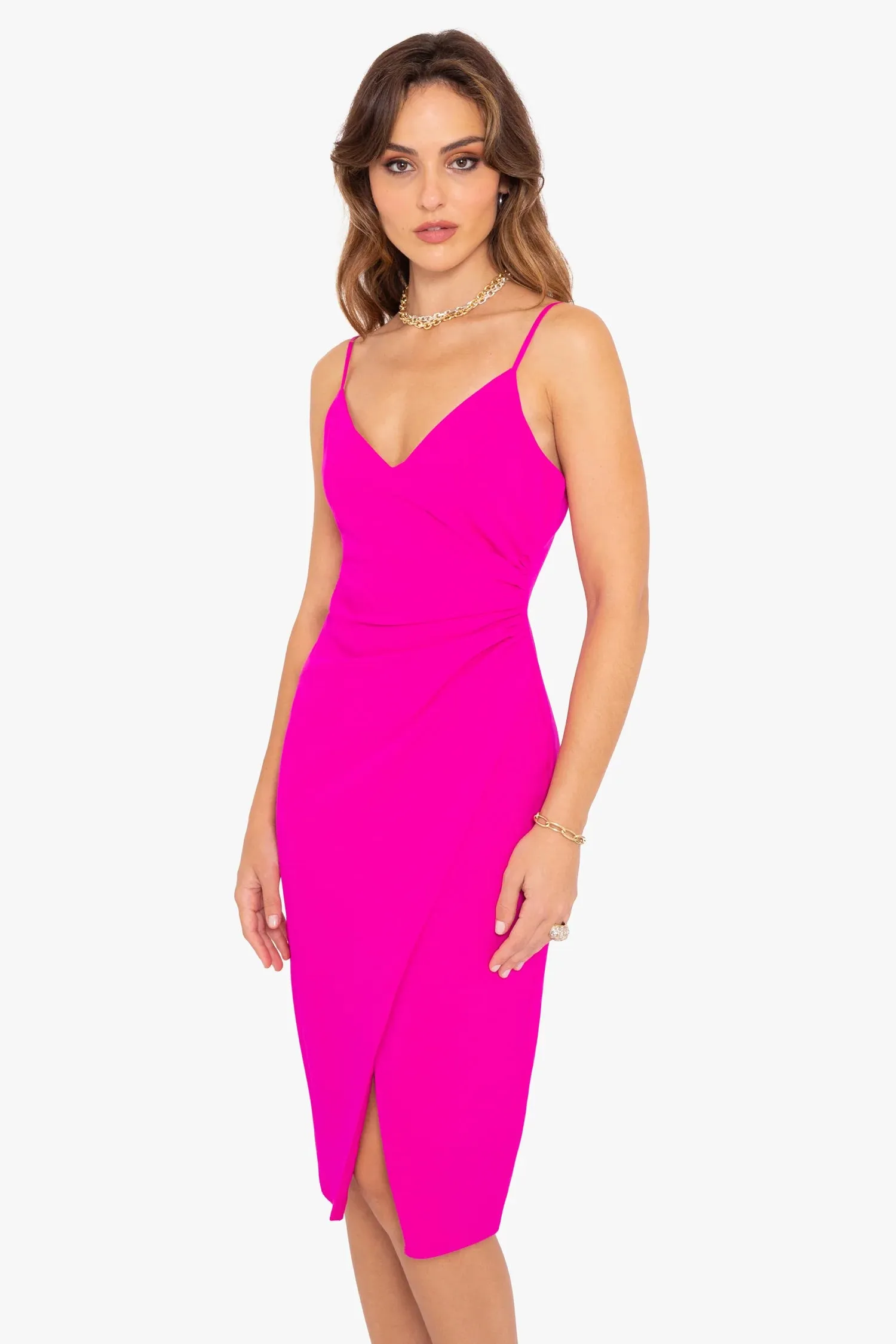 Bowery Sheath Dress - Vibrant Pink