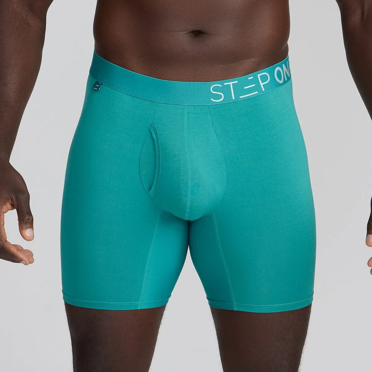 Boxer Brief Fly - Green Slate