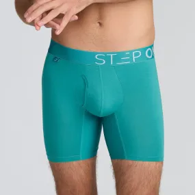 Boxer Brief Fly - Green Slate