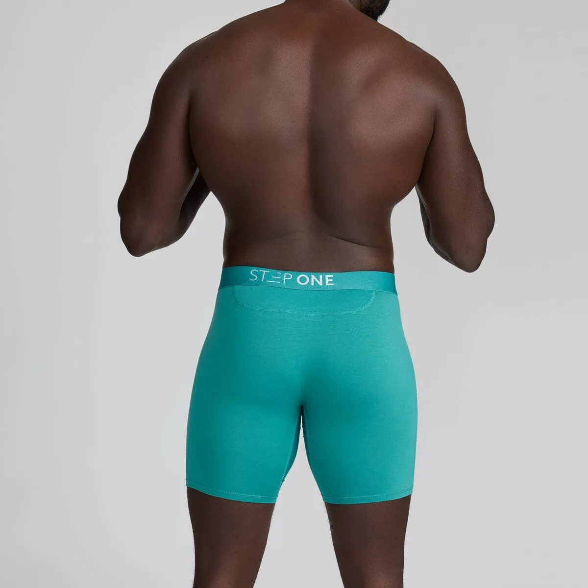 Boxer Brief Fly - Green Slate