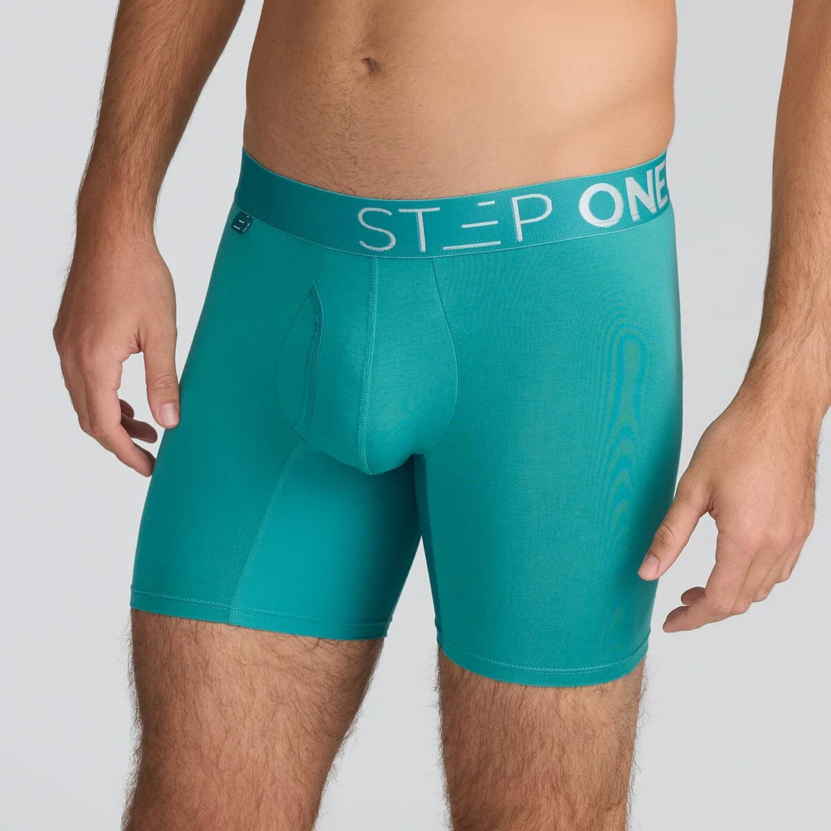 Boxer Brief Fly - Green Slate