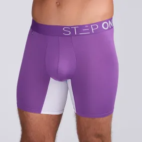 Boxer Brief - Purple & White