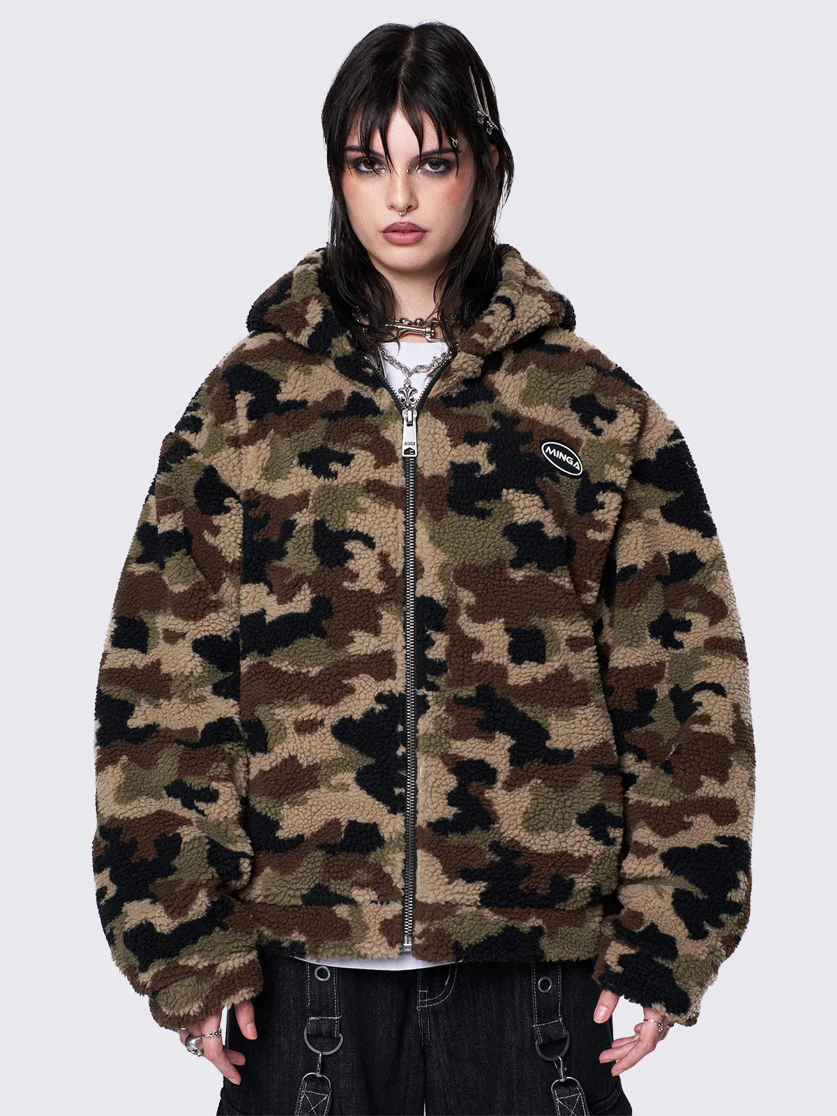 Camo Borg Jacket