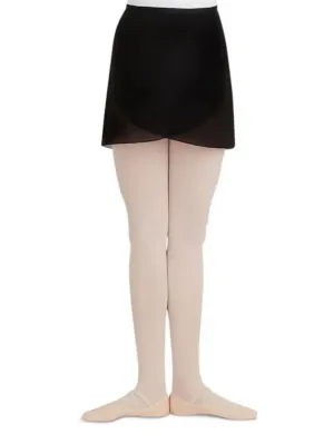 Capezio Georgette Wrap Skirt - Black