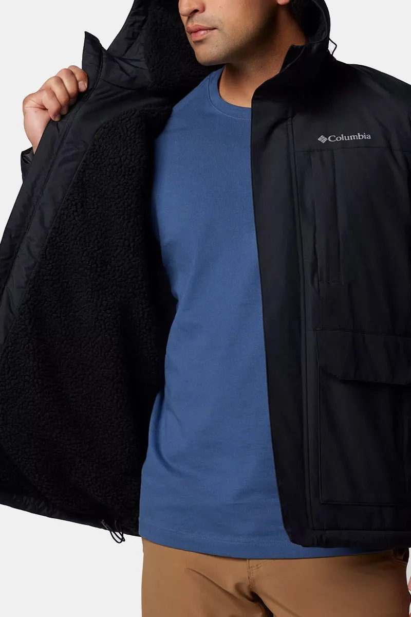 Columbia Landroamer™ Sherpa Lined Waterproof Hooded Jacket (Black)