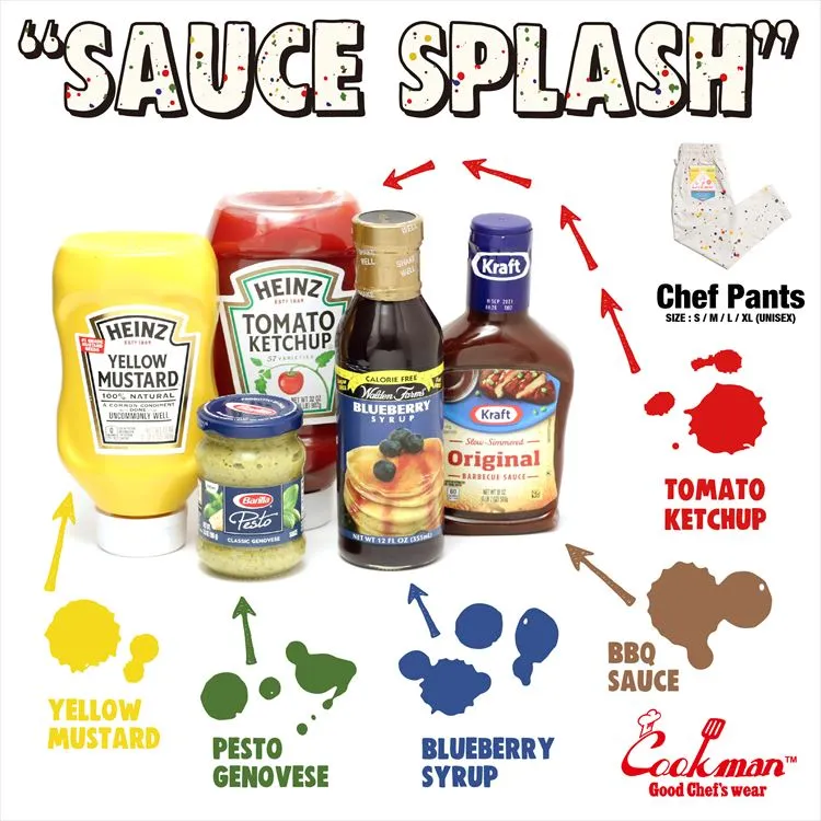 Cookman Chef Pants - Sauce Splash