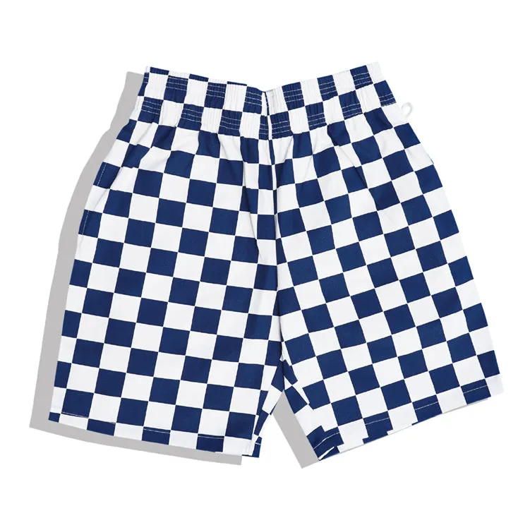 Cookman Chef Short Pants - Checker : Navy