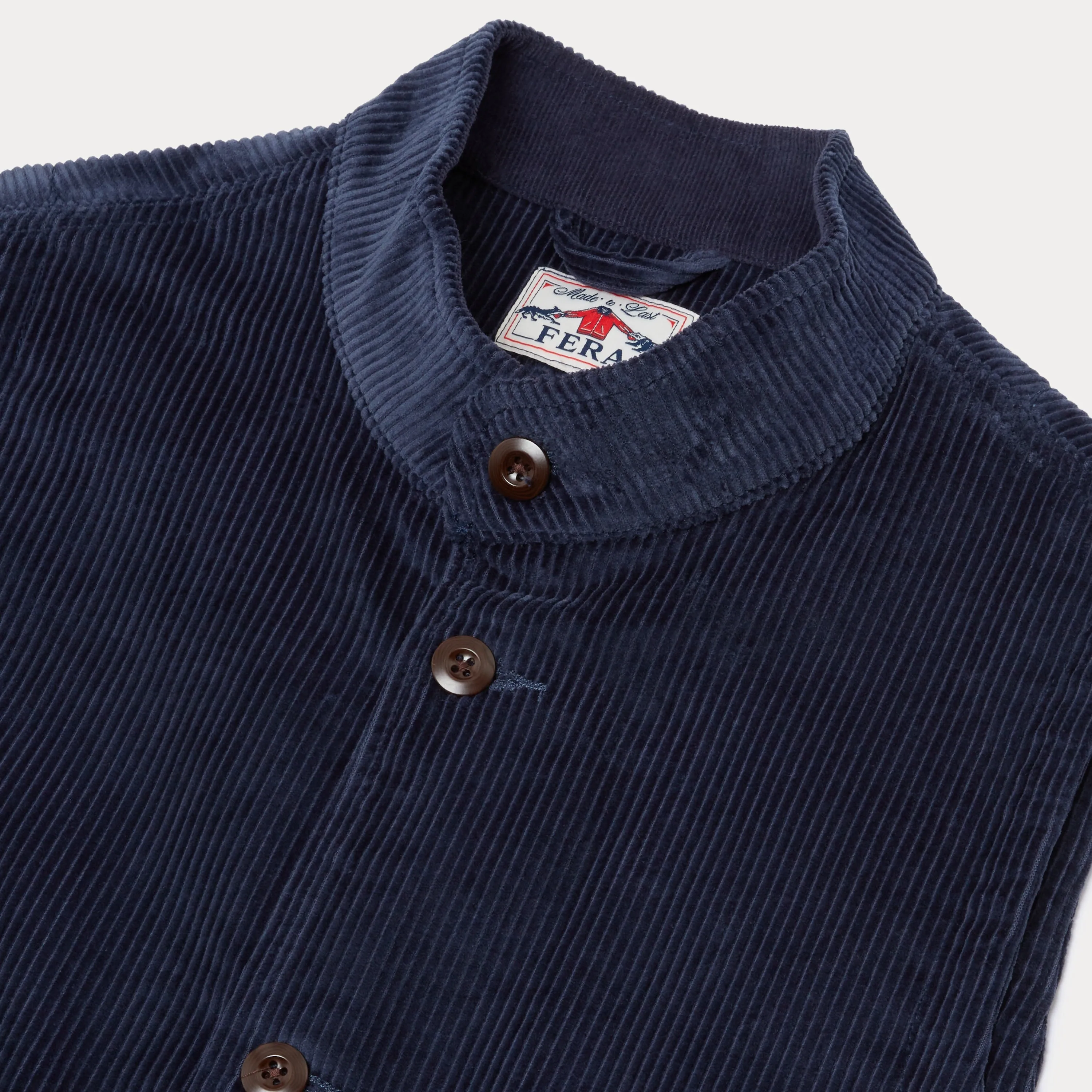 Cord Wandle Vest  - Navy