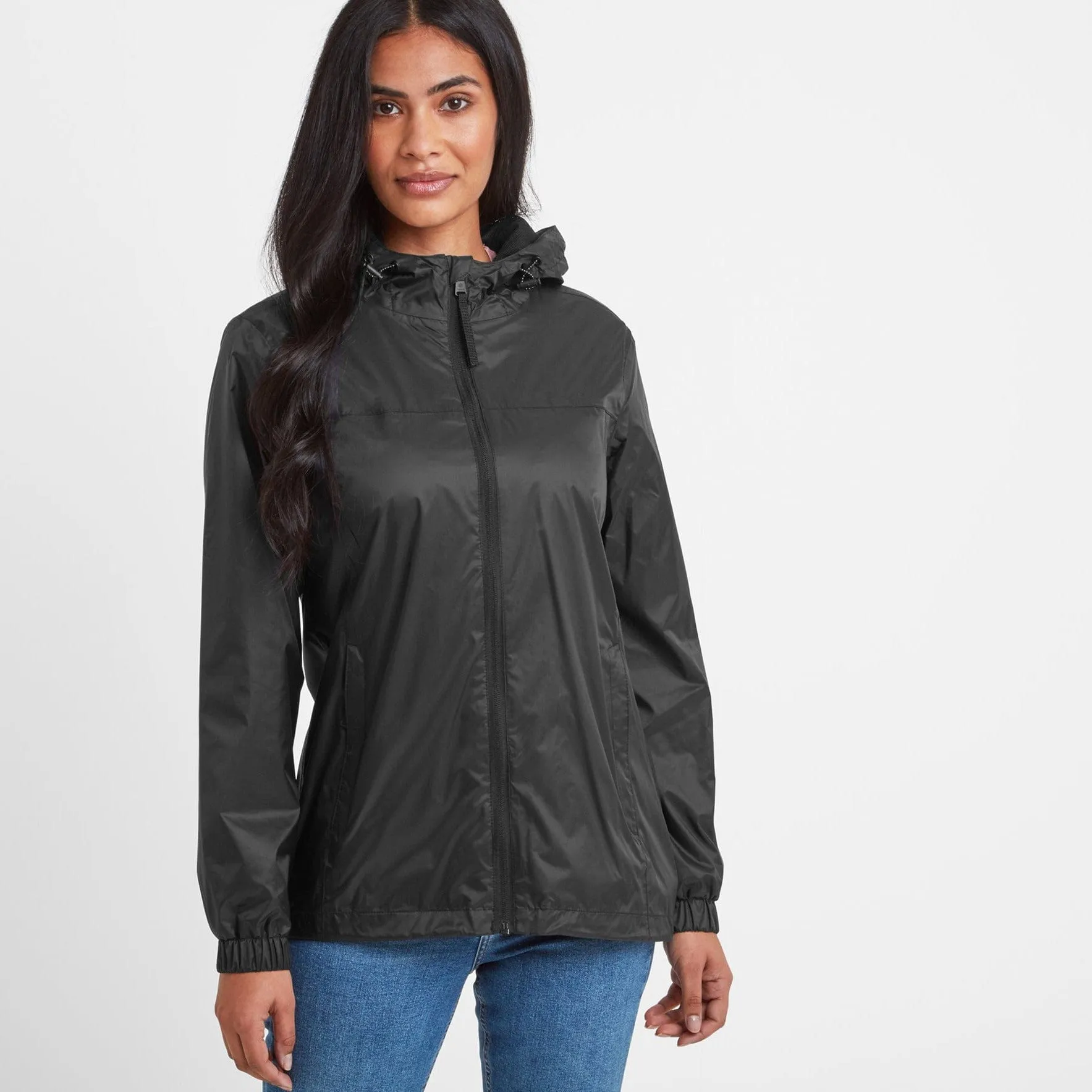 Craven Womens Waterproof Packaway Jacket - Black