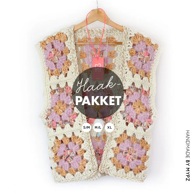 Crochet kit - MYPZ Granny Boho Gilet Brown Love (ENG-NL)