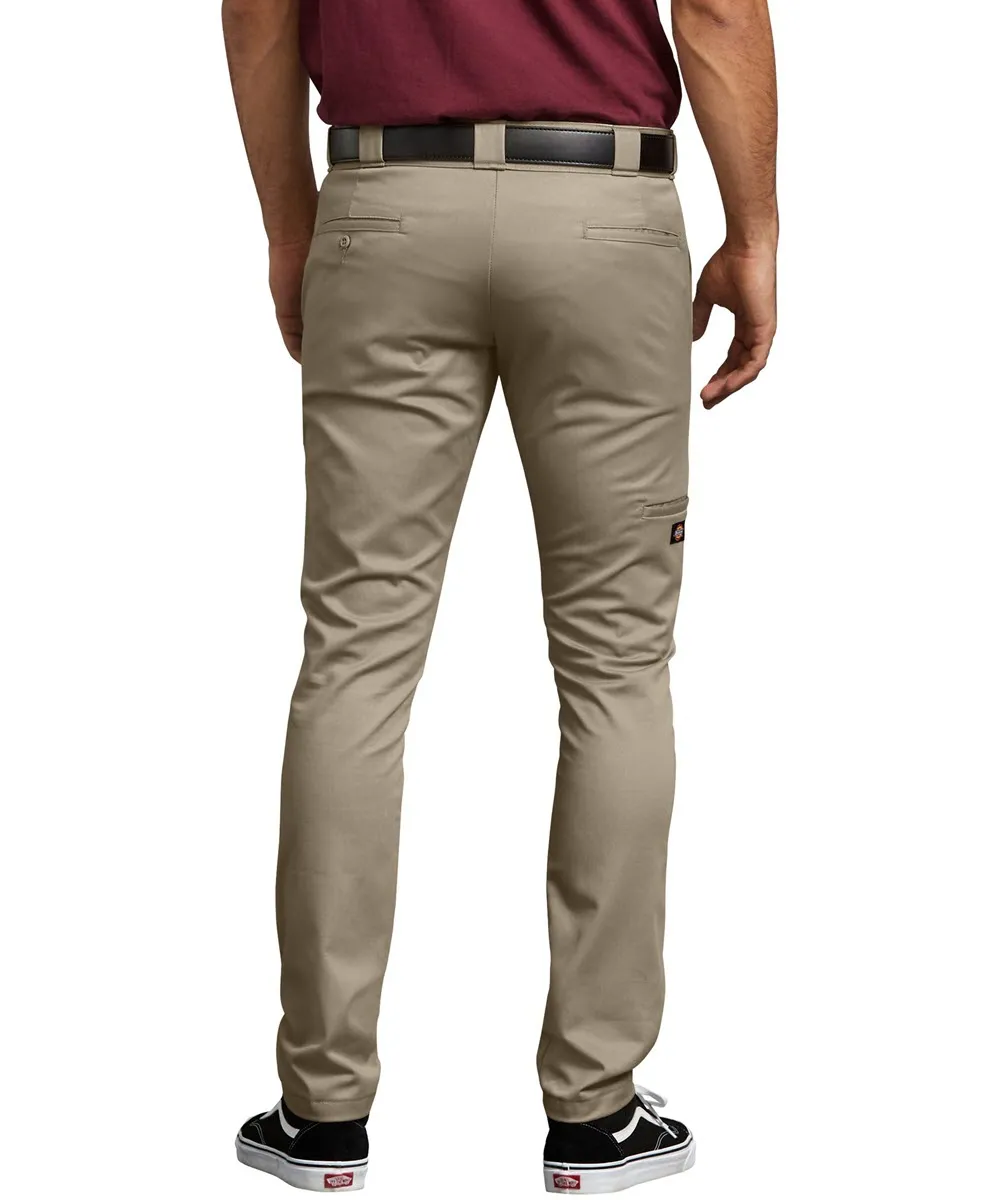 Dickies FLEX Skinny Straight Fit Double Knee Work Pants - Desert Sand