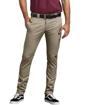 Dickies FLEX Skinny Straight Fit Double Knee Work Pants - Desert Sand