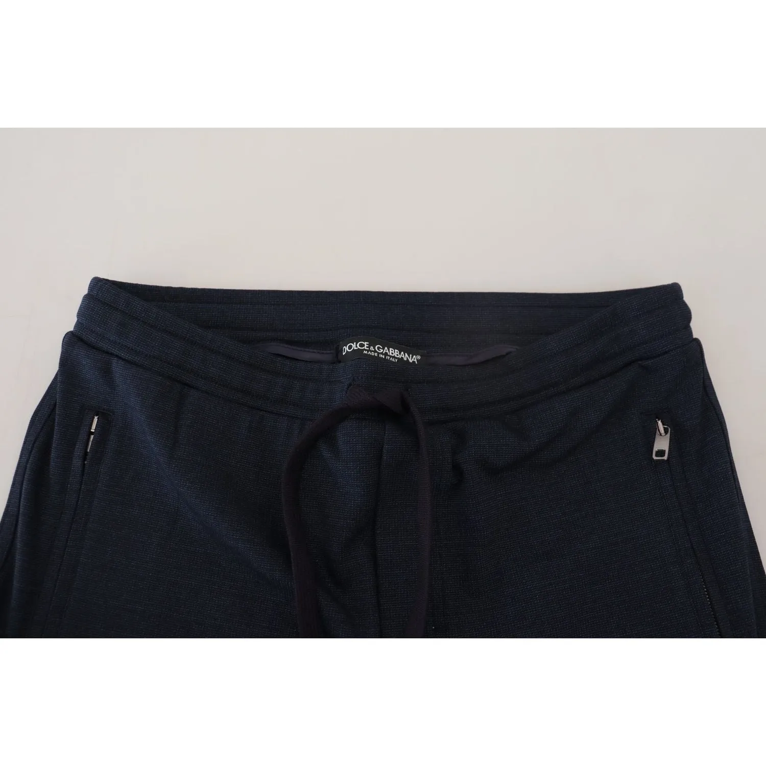 Dolce & Gabbana Elegant Blue Casual Track Sweatpants