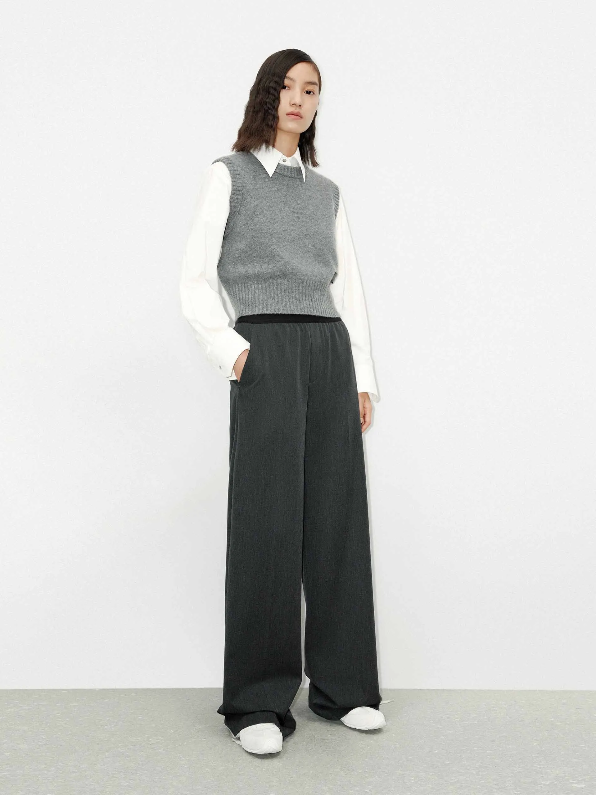 Elasticated Waist Tailored Pants