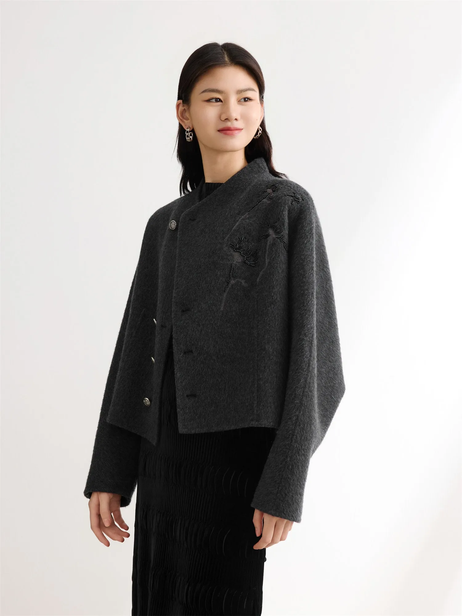 EP YAYING Sheep Wool National Style Coat