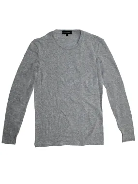 Ermenegildo Zegna Long Sleeve Stretch T-Shirt Gray Undershirt L FINAL SALE