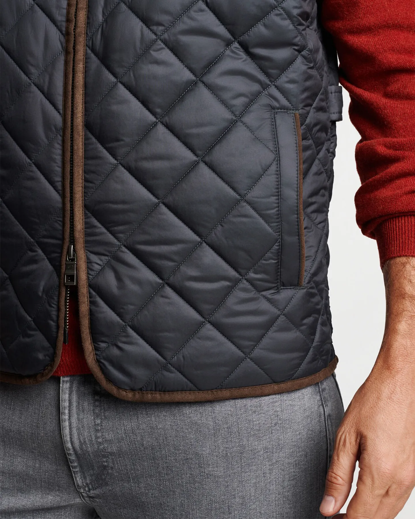 ESSEX QUILTED VEST - BLACK