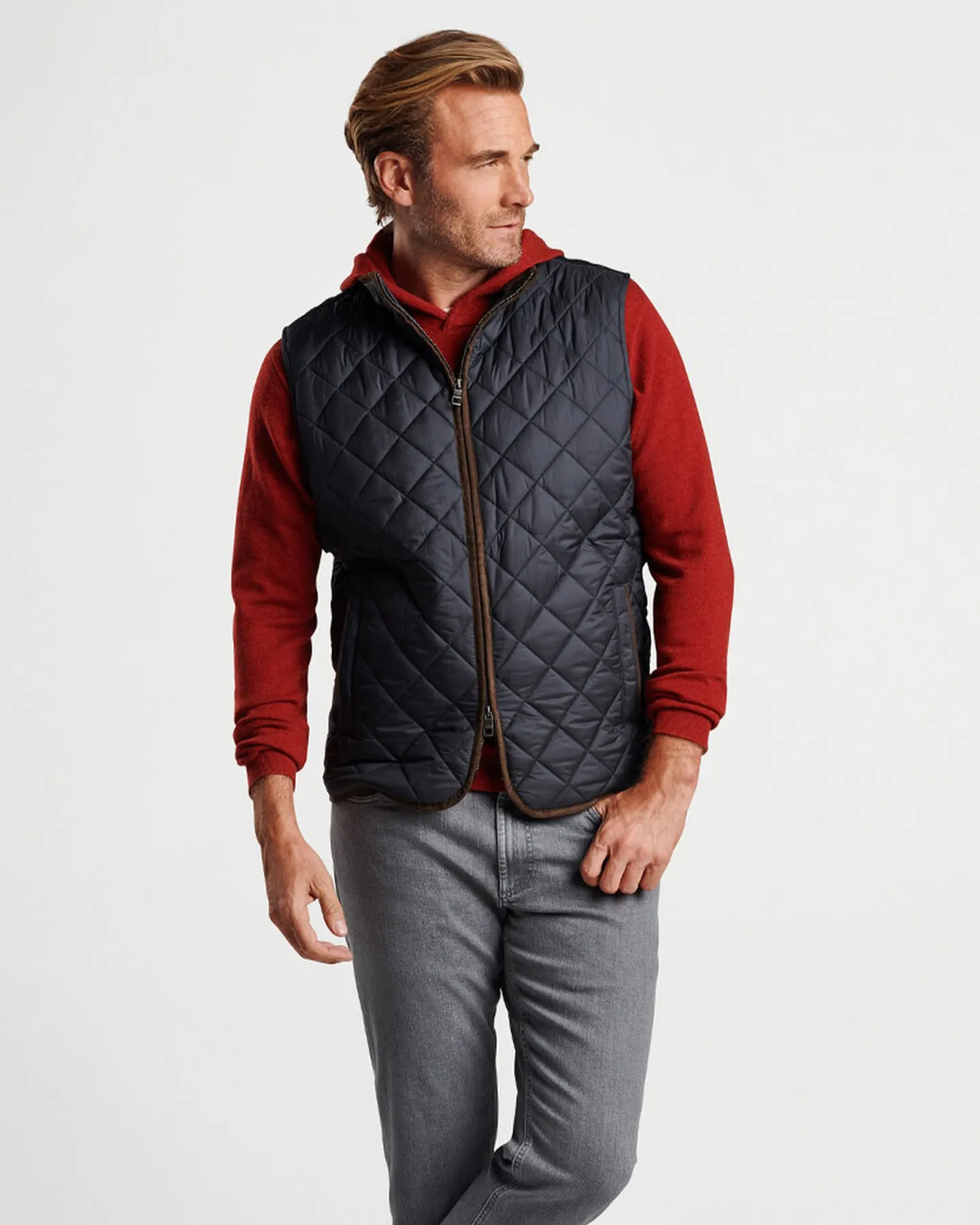 ESSEX QUILTED VEST - BLACK