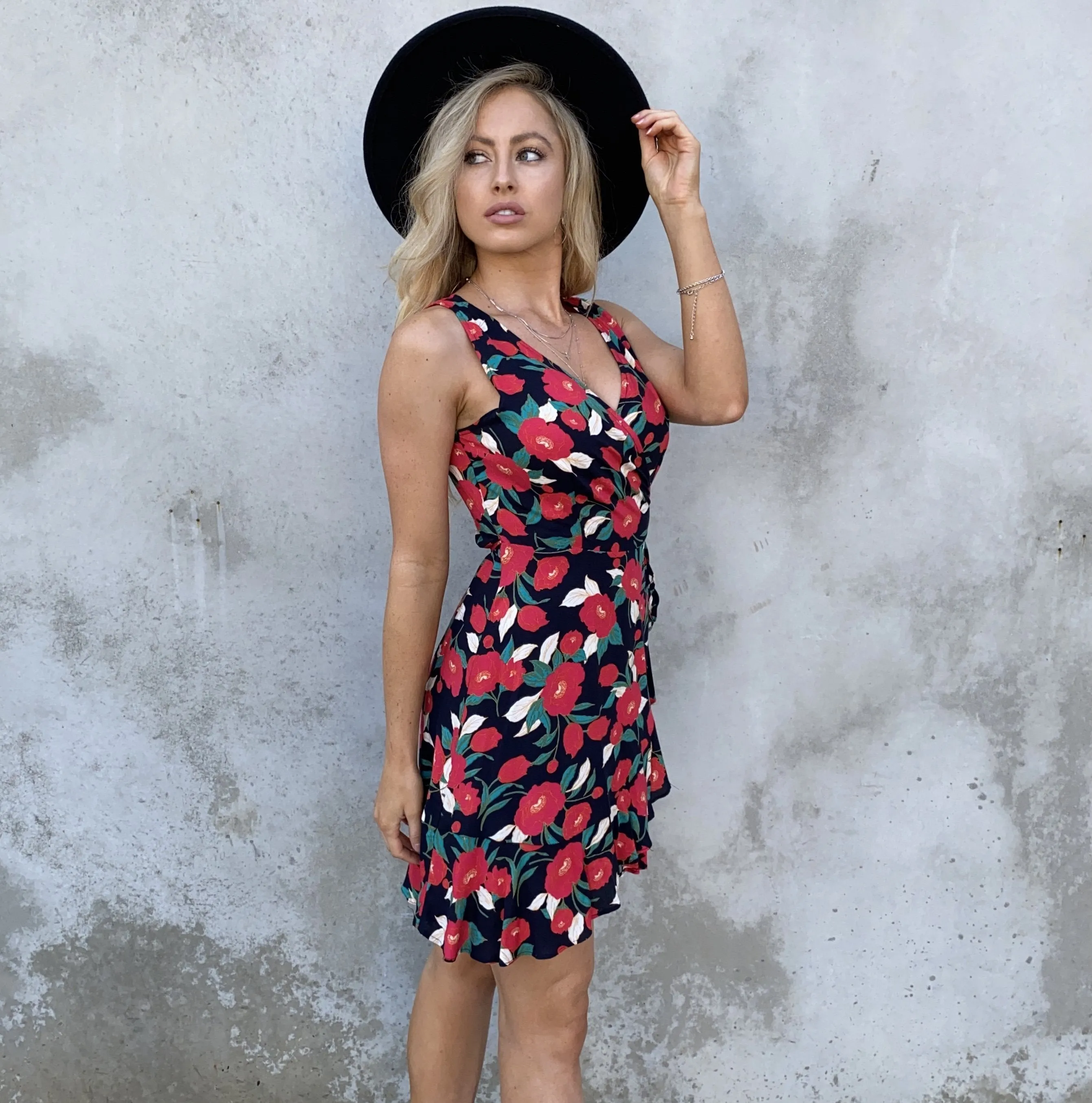 Eva Floral Wrap Dress