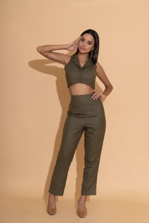 Fern Green High Waist Pants