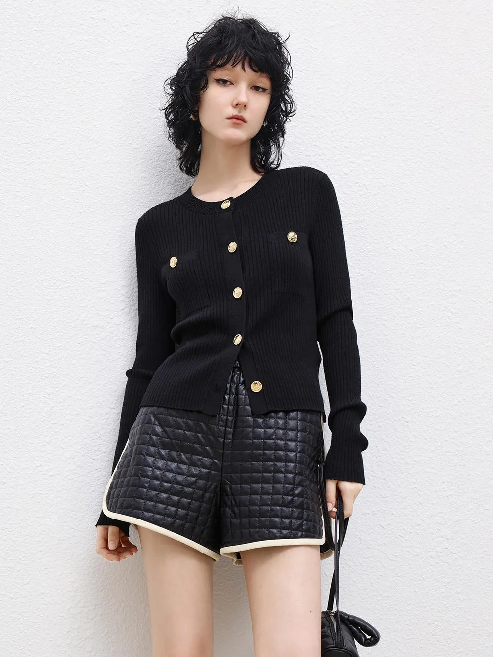 Fine Knitted Button Cardigan