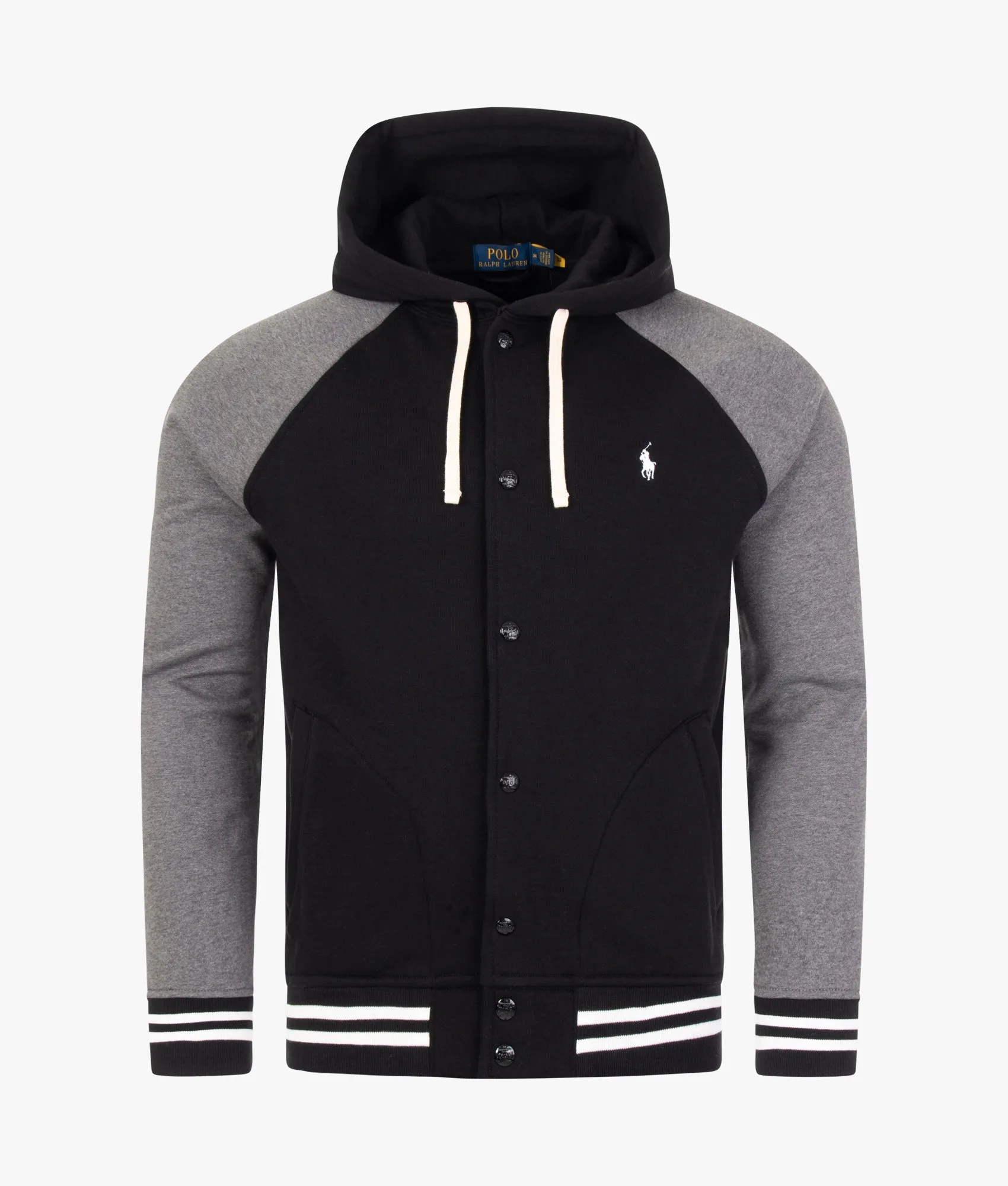 Fleece Hooded Baseball Jacket