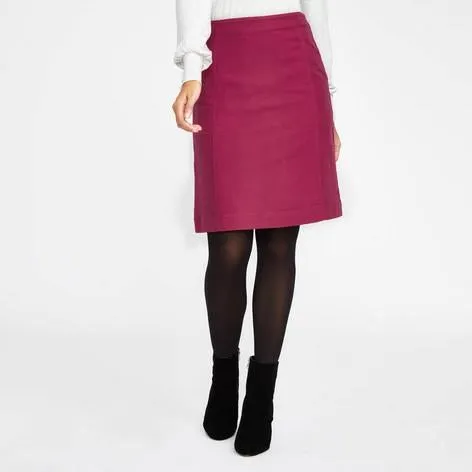 Framboise Moleskin A-Line Skirt