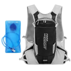 FREE KNIGHT FK0218S 12L Outdoor Cycling Water Bag Vest Hiking Water Supply Backpack With 2L Drinking Bag(Black)