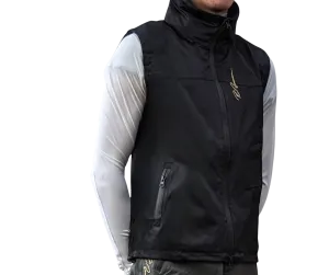 Furlong Waistcoat In Black By Pc Racewear