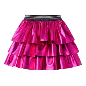 Gils Metallic Pink Shimmer Layer Tutu Skirt 3T-8T