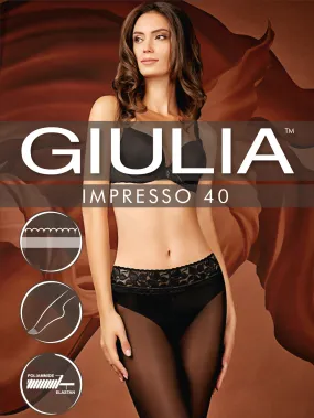 Giulia Impresso 40 Denier Lace Top Tights