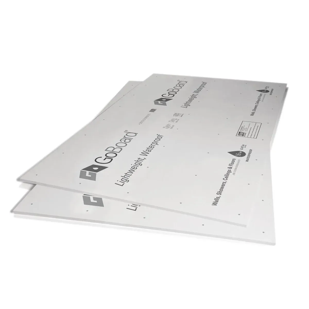 Go Board Tile Backer Board 1/2" x 3' x 5' - 7 Piece Package