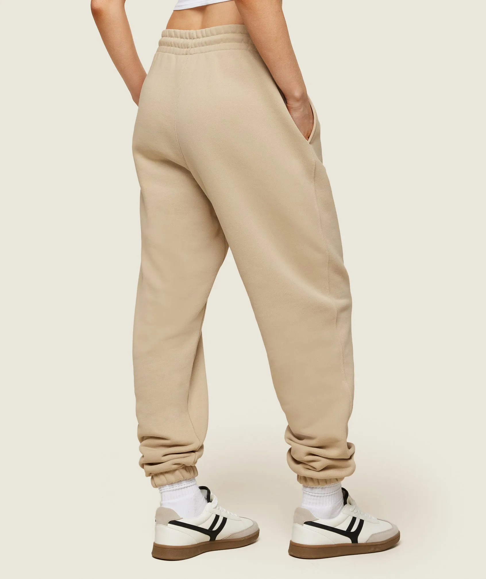 Gymshark Phys Ed Graphic Sweatpants - Vanilla Beige