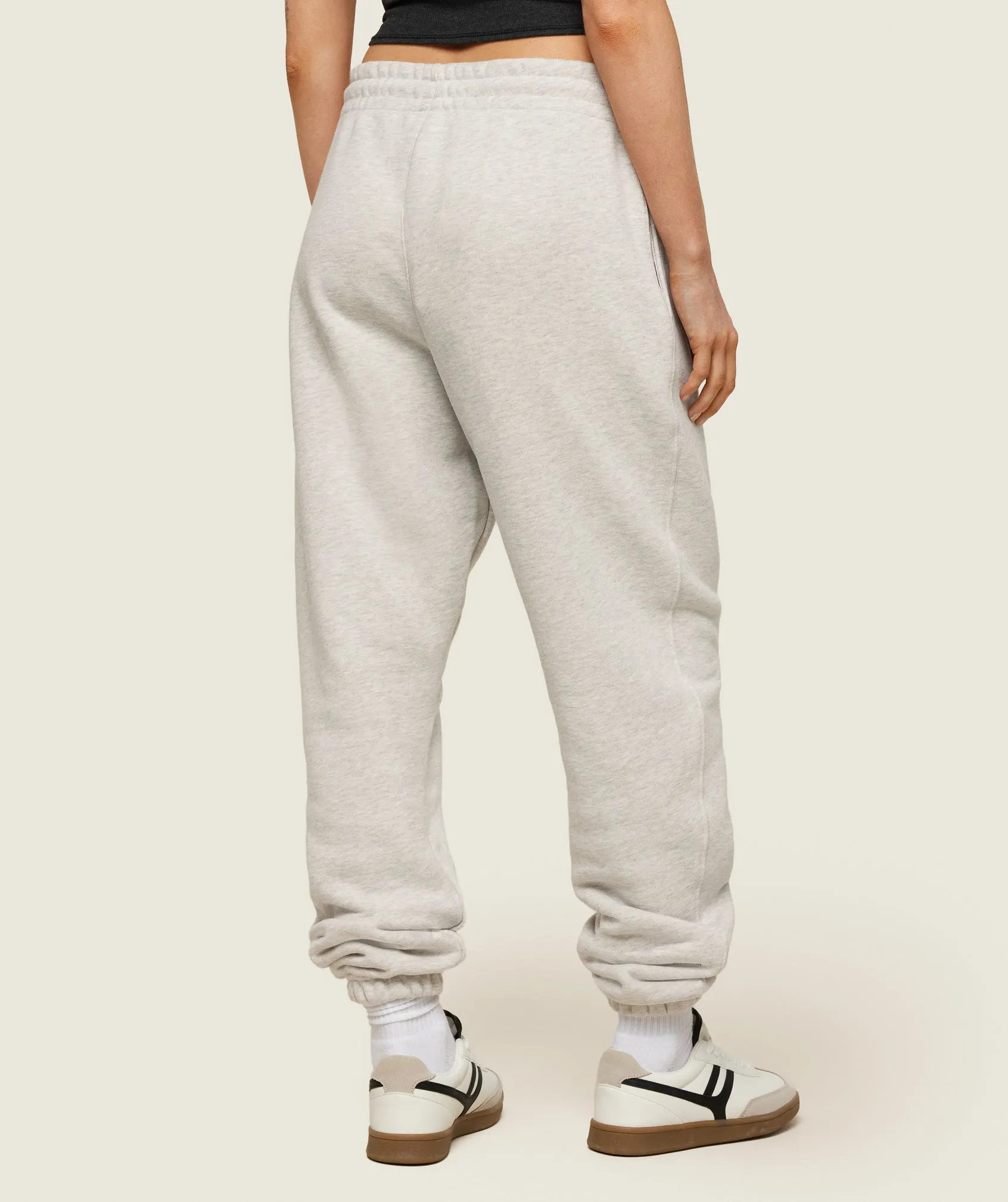 Gymshark Phys Ed Logo Sweatpants - Light Grey Marl